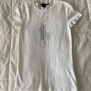 White Ralph Lauren golf top